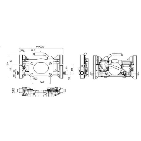 Adaptateur pour attelage SCHARMÜLLER 05733042A11