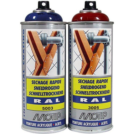 Peinture spray bleu vert MOTIP 07000