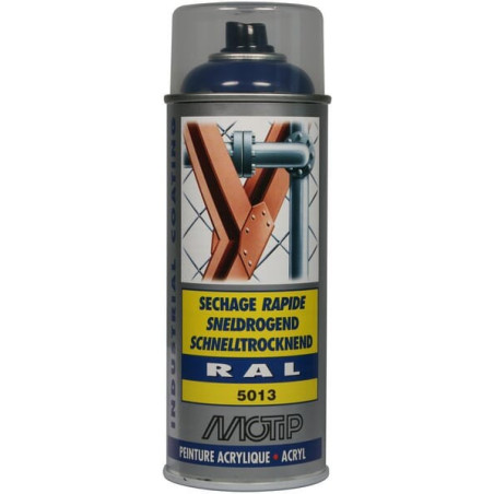 Peinture spray bleu cobalt MOTIP 07002
