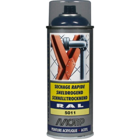 Peinture spray bleu acier MOTIP 07005