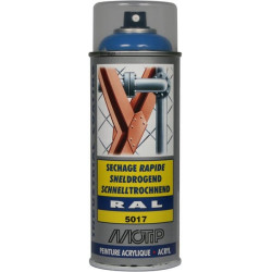 Peinture spray bleu trafic MOTIP 07009