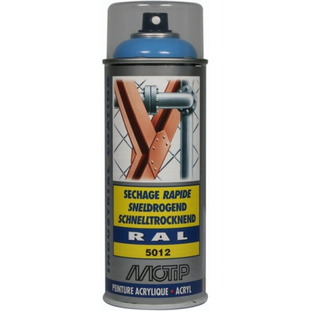 Peinture spray bleu clair MOTIP 07014