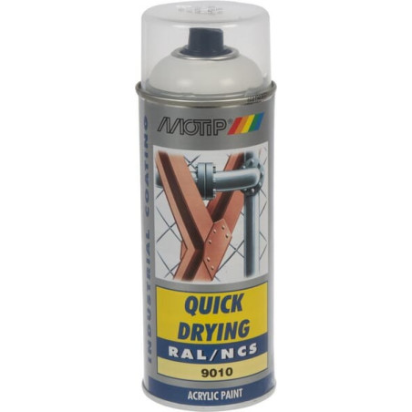 Peinture spray blanc pur MOTIP 07040