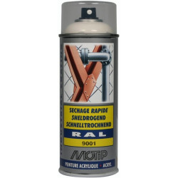 Peinture spray blanc crème MOTIP 07045