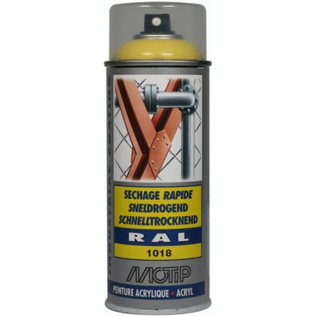 Peinture spray jaune de galvanisation MOTIP 07063