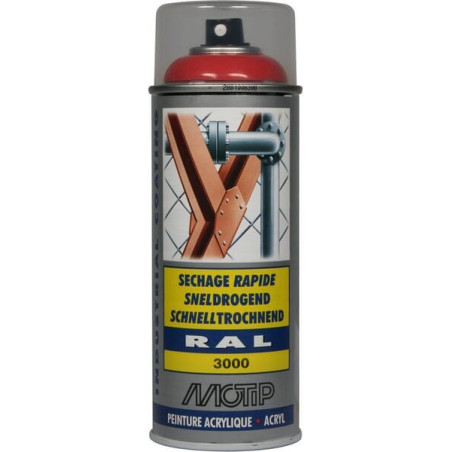 Peinture spray rouge MOTIP 07090