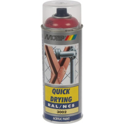 Peinture spray rouge carmin MOTIP 07096