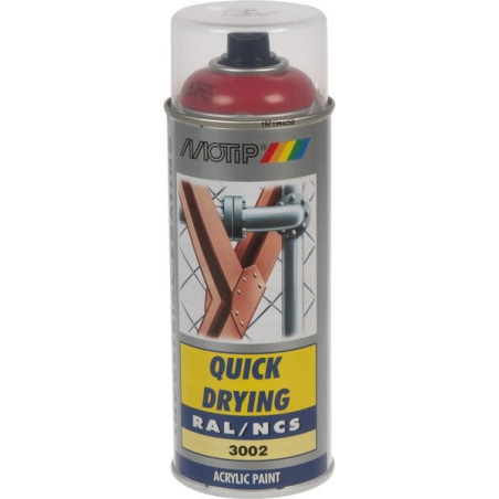 Peinture spray rouge carmin MOTIP 07096
