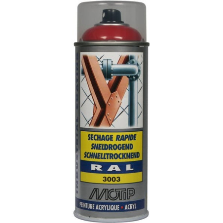 Peinture spray rouge MOTIP 07100
