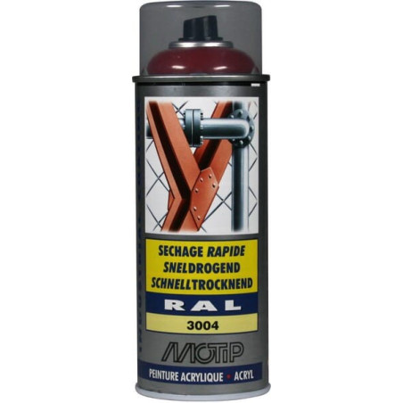 Peinture spray rouge MOTIP 07106