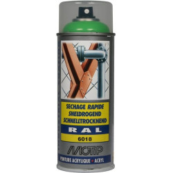 Peinture spray vert jaune MOTIP 07127