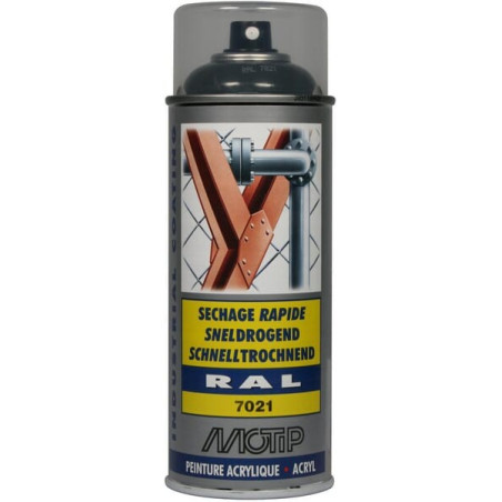 Peinture spray gris noir MOTIP 07149