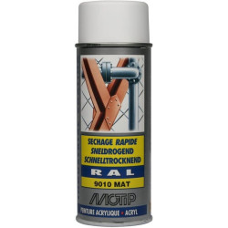 Peinture spray blanc pur MOTIP 07166