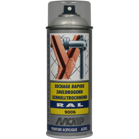 Peinture spray aluminium blanc MOTIP 07224