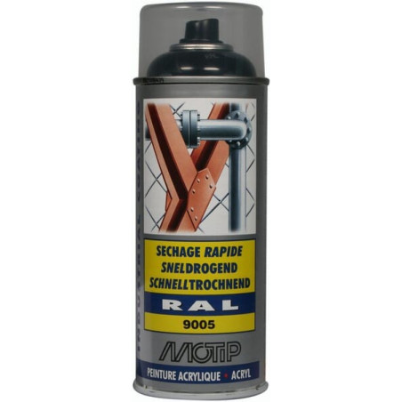 Peinture spray noir foncé MOTIP 07236