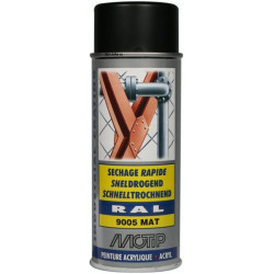 Peinture spray noir foncé MOTIP 07238