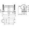 Embase encastrée HARTING 09200100301