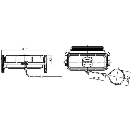 Couvercle de protection HARTING 09200165423