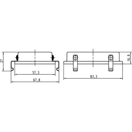 Couvercle de protection HARTING 09200325401