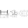Embase encastrée HARTING 09300060301
