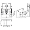 Embase encastrée HARTING 09300060318