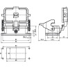 Embase encastrée HARTING 09300100303