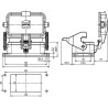 Embase encastrée HARTING 09300100318