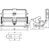 Embase encastrée HARTING 09300240304