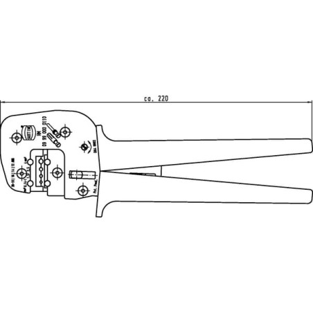 Pince à sertir HARTING 09990000110