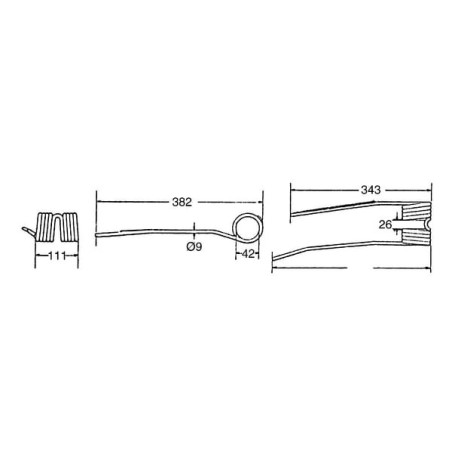 Dent d'andaineur UNIVERSEL 10990KR