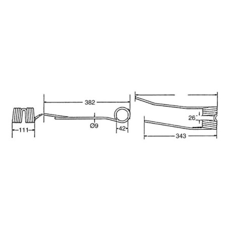 Dent d'andaineur UNIVERSEL 10991KR