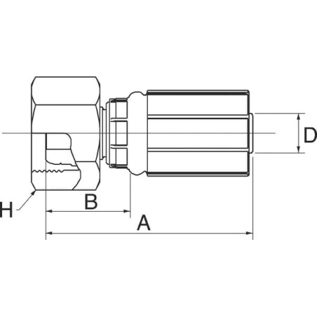 Raccord GATES 10G21FFGX