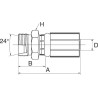 Raccord GATES 10G21MFG