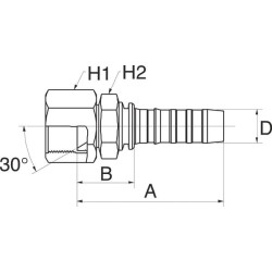 Raccord GATES 10GS10FKX