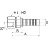 Raccord GATES 10GS12FJX