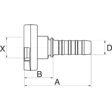 Raccord GATES 10GS21FPFL