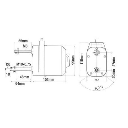 Moteur d'essuie-glace DOGA 11324502B00