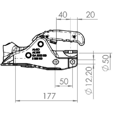 Attelage à rotule AL-KO 1223715