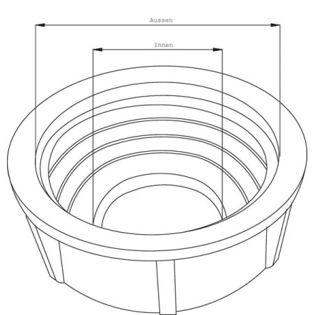 Bouchon de réservoir CASE IH 1283826C2