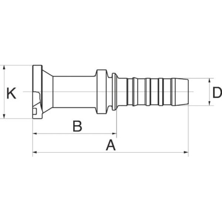 Raccord GATES 12GS12FL