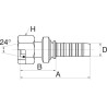 Raccord GATES 12GS20FDHORX