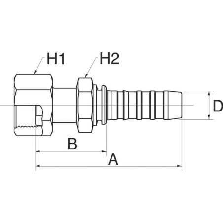 Raccord GATES 12GS20FFORX