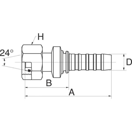 Raccord GATES 12GS25FDHORX