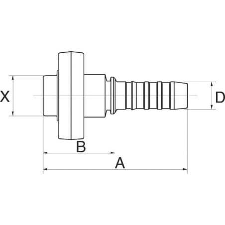 Raccord GATES 12GS27MPFL