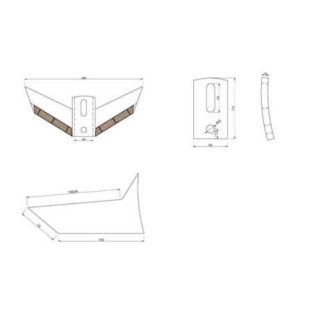 Aileron carbure ALPINA 13100043CN