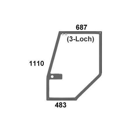 Vitre de porte UNIVERSEL 1330931C2N