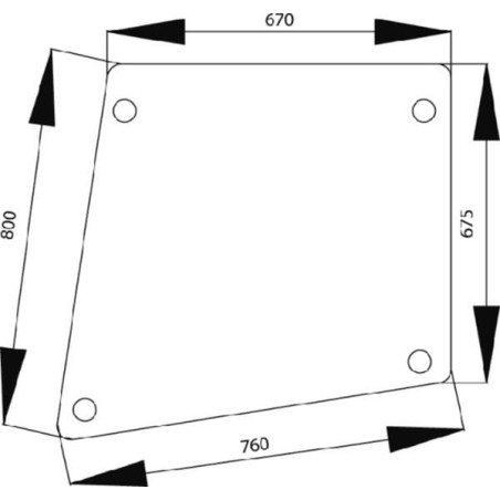 Vitre de porte UNIVERSEL 1332485C1N