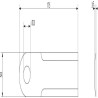 Couteau de broyeur UNIVERSEL 134800N