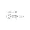 Raccord en Y ARAG 140003