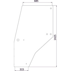 Vitre de portière UNIVERSEL 144969A1KR